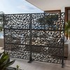 Lirago Black 72 in. Galvanized Metal Outdoor Privacy Screens Garden Outdoor Fence - 2 of 4