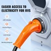 VEVOR 30 Feet RV Power Cord, 50 Amp, Heavy Duty STW 6/3 + 8/1 Generator Cord, NEMA 14-50P Male NEMA SS2-50R Female Plug, Black - 3 of 4