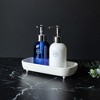 Distressed Ball Footed Vanity Tray White Cast Iron by Foreside Home & Garden - 2 of 4