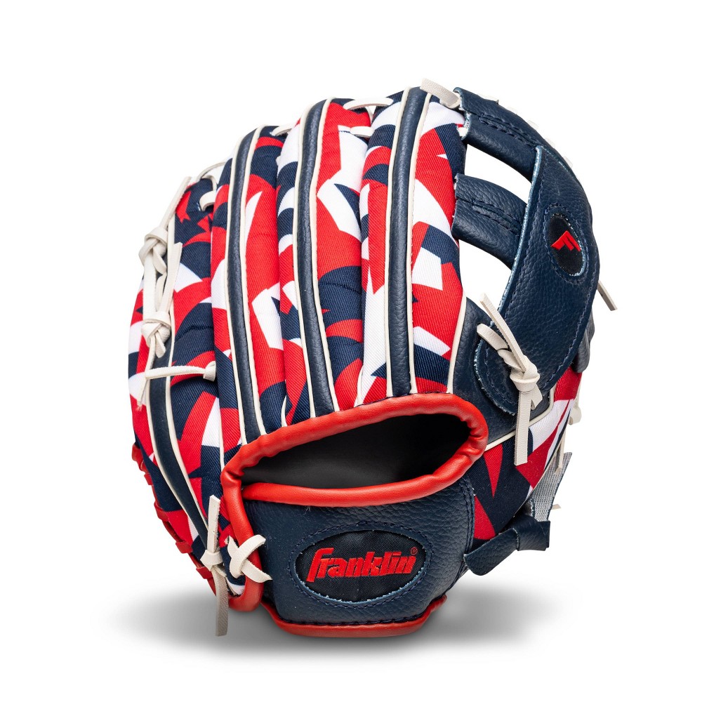 Franklin Sports RTP 9.5" Digital Teeball Gloves Right Hand Throw - Navy/Red