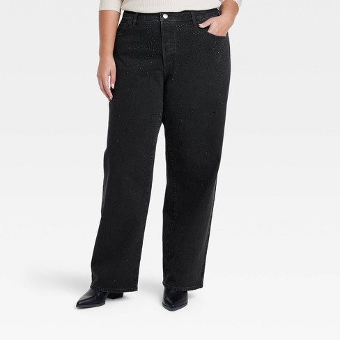 High waisted best sale black jeans target