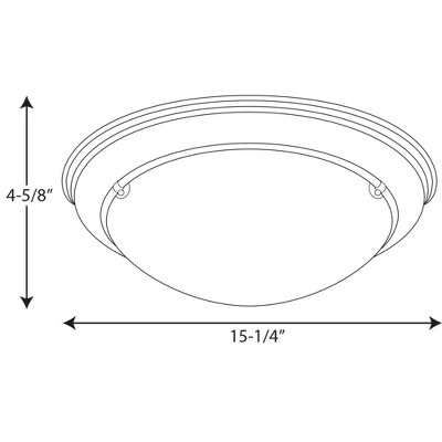 Eclipse Brushed Nickel Flush Mount Ceiling Light with Satin White Glass
