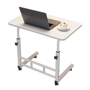 Standing Desk with Wheels,Small  Stand Up Desk, Adjustable Height Computer Workstation,Mobile Portable Rolling Laptop PC Table - 1 of 4