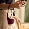 BABYYER Coffee Cup Holder Tea Cup Protective Sleeve Water Bottle Holder PU Leather Pouch Outdoor Camping - 4 of 4