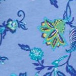 french blue jacquard floral