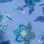 french blue jacquard floral