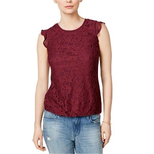 maison Jules Womens Flutter Knit Blouse - 1 of 1