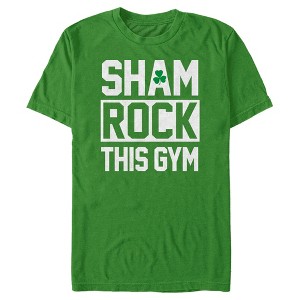 Men's Lost Gods St. Patrick's Day Sham Rock this Gym T-Shirt - 1 of 4
