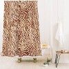 Deny Designs Marta Barragan Camarasa Waves Modern Wild Shower Curtain: Polyester Fabric, Buttonhole Top, Machine Washable - 2 of 3