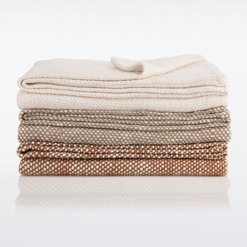 Nate Home by Nate Berkus Two-Tone Cotton Bed Blanket, 3 of 9