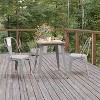 Flash Furniture Declan Commercial Grade Indoor/Outdoor Dining Table, 23.75" Square All Weather Poly Resin Top with Steel Base - 3 of 4