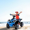 Costway Kids Ride on ATV 12V 4 Wheeler Quad Toy Vehicle with LED Lights - 2 of 4