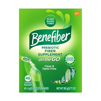 Benefiber Prebiotic Fiber Sticks - 48ct : Target