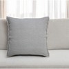 HomeRoots 20" Gray Cotton Throw Pillow with Fringe - 2 of 4