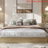 Wood Platform Bed Frame King/QUEEN/Full/ Twin-XL /Twin Size, Floor-Standing Bed Frame with Wooden Slat, Easy Assembly Natural - 3 of 4