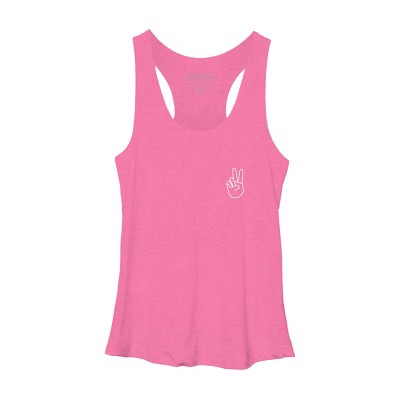 Women's Design By Humans peace By desiredesign Racerback Tank Top