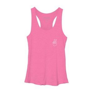 Women's Design By Humans peace By desiredesign Racerback Tank Top - 1 of 3