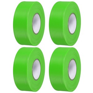 Unique Bargains PVC Non-Adhesive Flagging Tape for Tree Survey Boundaries 4 Pcs - 1 of 4