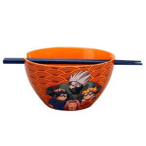 Naruto Anime Heroes 20 oz Ramen Bowl With Chopsticks - 1 of 4