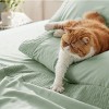 Queen Sheet Set - 4 Pieces Soft Queen Size Sheets - Breathable & Cooling - Hotel Luxury - Easy Care Polyester Microfiber Bedding for Women, Men, Sage - 4 of 4