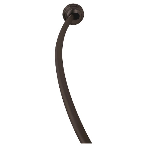 Swcorp AC-AZSR55ORB 35-55 in. Anzzi Shower Curtain Rod with Shower Hooks in Oil Rubbed Bronze