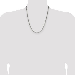 Chisel Stainless Steel Polished 3mm 22" Round Curb Chain Necklace - 1 of 4