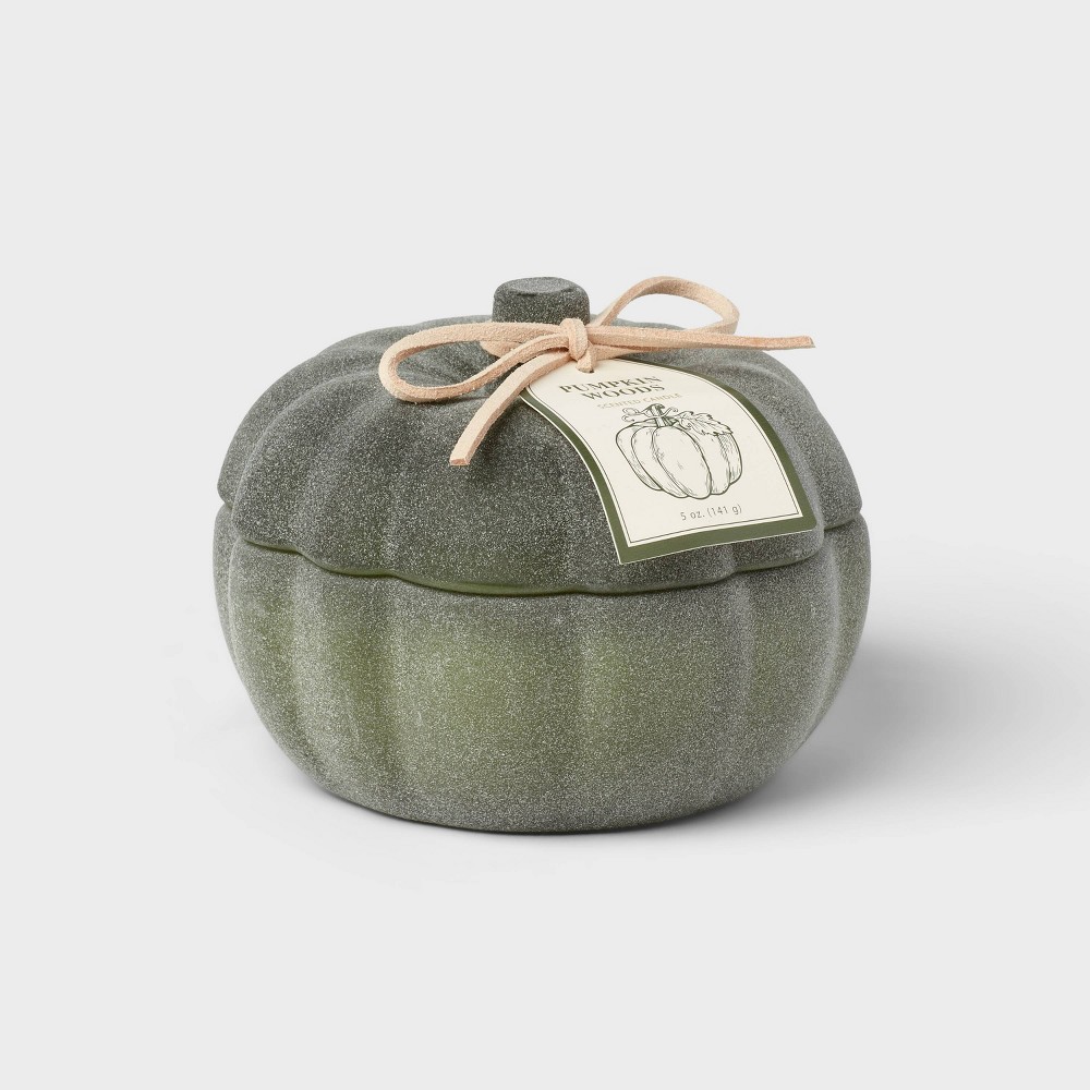 2-Wick Pumpkin Glass Candle Pumpkin Woods 5oz - Threshold™