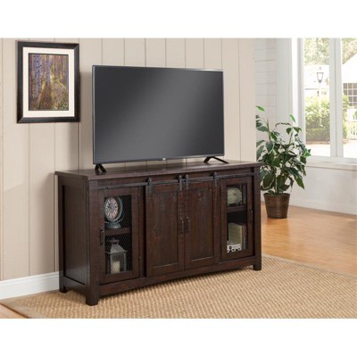 Durango 65" Solid Wood TV Stand Espresso Finish - Martin Svensson Home