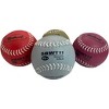 Markwort 12-Inch Softball Weighted Training Set – Set of 4 Balls (9 oz, 10 oz, 11 oz, 12 oz) – Leather Cover - 2 of 4