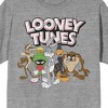 Looney Tunes Character Group With Logo Crew Neck Short Sleeve Athletic Heather Men's T-shirt - 2 of 3