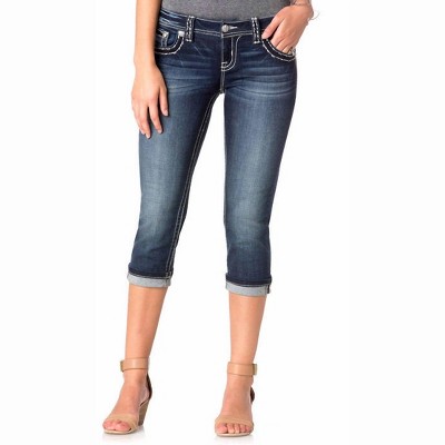 Women's Midnight Stitch Capri - Miss Me