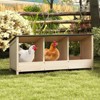 AZL1 Life Concept Pet Crates and Houses 1-tier Chicken Coop with Waterproof Roof and 3 Nest Areas, Safe Chicken House, Yellow, 33.9"*11.8"*16.1" - 2 of 4