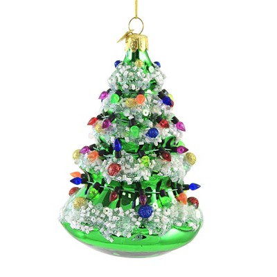 Noble Gems 5.75" Christmas Tree Frosted Boughs  -  Tree Ornaments