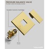 YAWWALK 5 in Shower Head Single Handle 7-Spray Shower Faucet 1.8 GPM with Anti Scald - 3 of 4