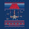 Men's Star Wars: A New Hope Ugly Christmas Sweater Red Five Pull Over Hoodie - 2 of 4