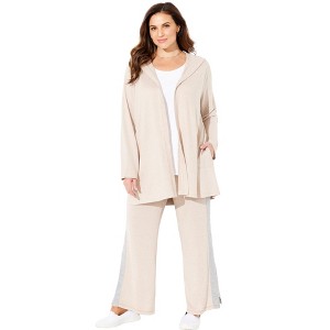 Catherines Women's Plus Size Impossibly Soft Swing Cardigan - 1 of 4