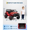 TackView12V Kids Electric Ride-On Truck with Remote Control - Bluetooth Music Player, Lights - 3 of 4