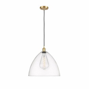 Bristol Glass - 1 Light Pendant In Industrial Style-18.75 Inches Tall and 16 Inches Wide - 1 of 1