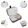 Unique Bargains Travel Portable Leather Jewelry Storage Display Holder - 3 of 4