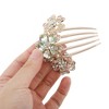 Unique Bargains Women's Three Flowers Hair Insert Comb 1 Pc - 3 of 3