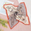 Anna-Kaci Silk Feeling Hair Scarf Small Square Satin Head Scarf Neckerchief Women 23 Inches - 4 of 4
