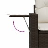 vidaXL Garden Sofa Set Brown PE rattan Large Modular Garden Sofa Set - 4 of 4