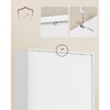 4-Cube Storage Shelf, 9.4x26x26 Inch Open Bookcase with 22 lb per Compartment, for Living Room, Home Office, Freestanding Organizer - 3 of 4