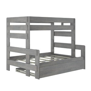 Plank+Beam Solid Wood Farmhouse Twin over Full Bunk Bed Bed with Trundle - 1 of 4