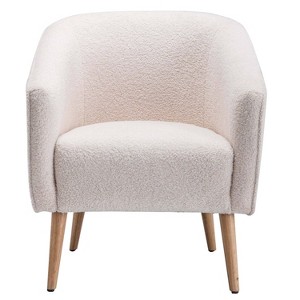 Modern Barrel Accent Chair - WOVENBYRD - 1 of 4