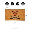 EvergreenNCAAVirginia Cavaliers Logo Natural Coir 28 x 16 Inches Indoor Outdoor Doormat - 3 of 4