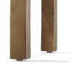 Kumasinova Elegant Acacia Wood Patio End Table,Stylish Outdoor Sofa Side Table with Sleek Legs&Slatted Top,Accent End Table for Poolside,Teak - 4 of 4