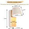 1-Light White LED Wall Lamp with Plug - 3 of 4