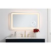 Elegant Lighting Lux 24in x 40in Hardwired LED mirror with magnifier and color changing temperature 3000K/4200K/6000K - 2 of 4
