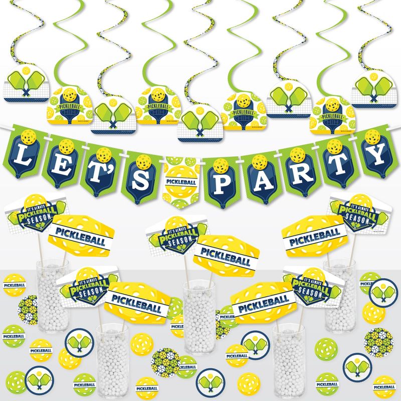 Big Dot of Happiness Let’s Rally - Pickleball - Birthday or Retirement Party Supplies Decoration Kit - Decor Galore Party Pack - 51 Pieces, 1 of 9